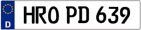 Trailer License Plate